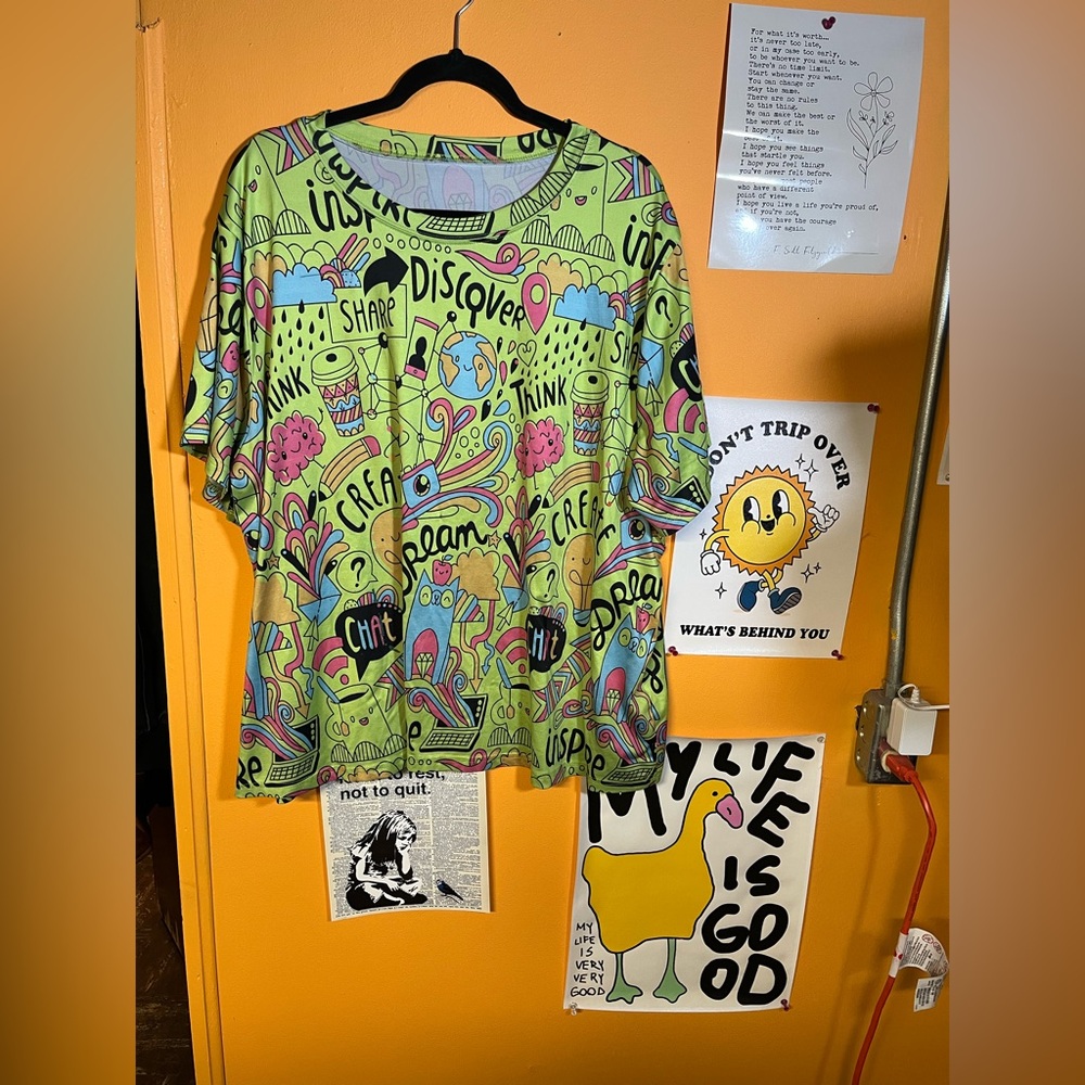 Colorful Neon Shirt 5X